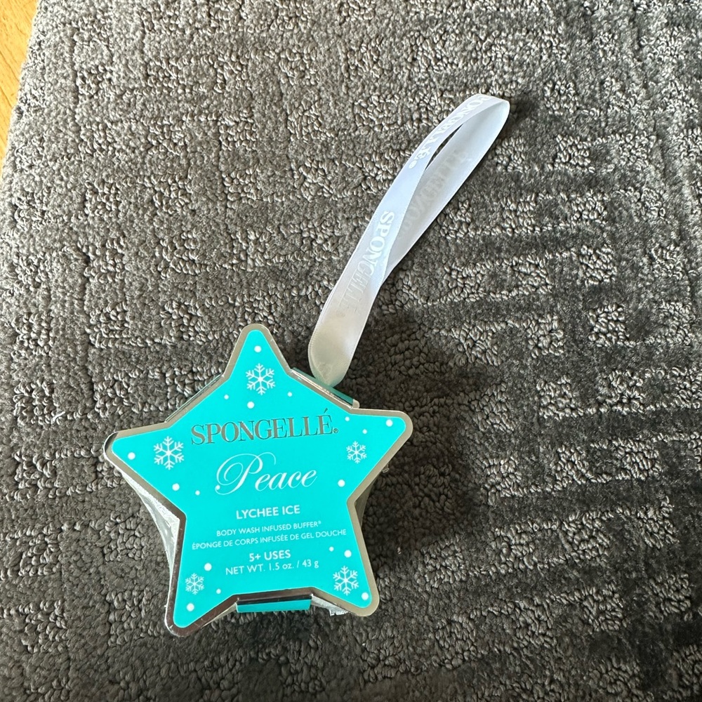 SPONGELLÉ Peace Holiday Star Ornament